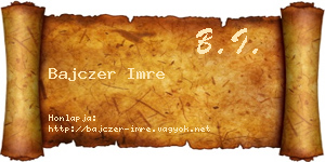 Bajczer Imre névjegykártya